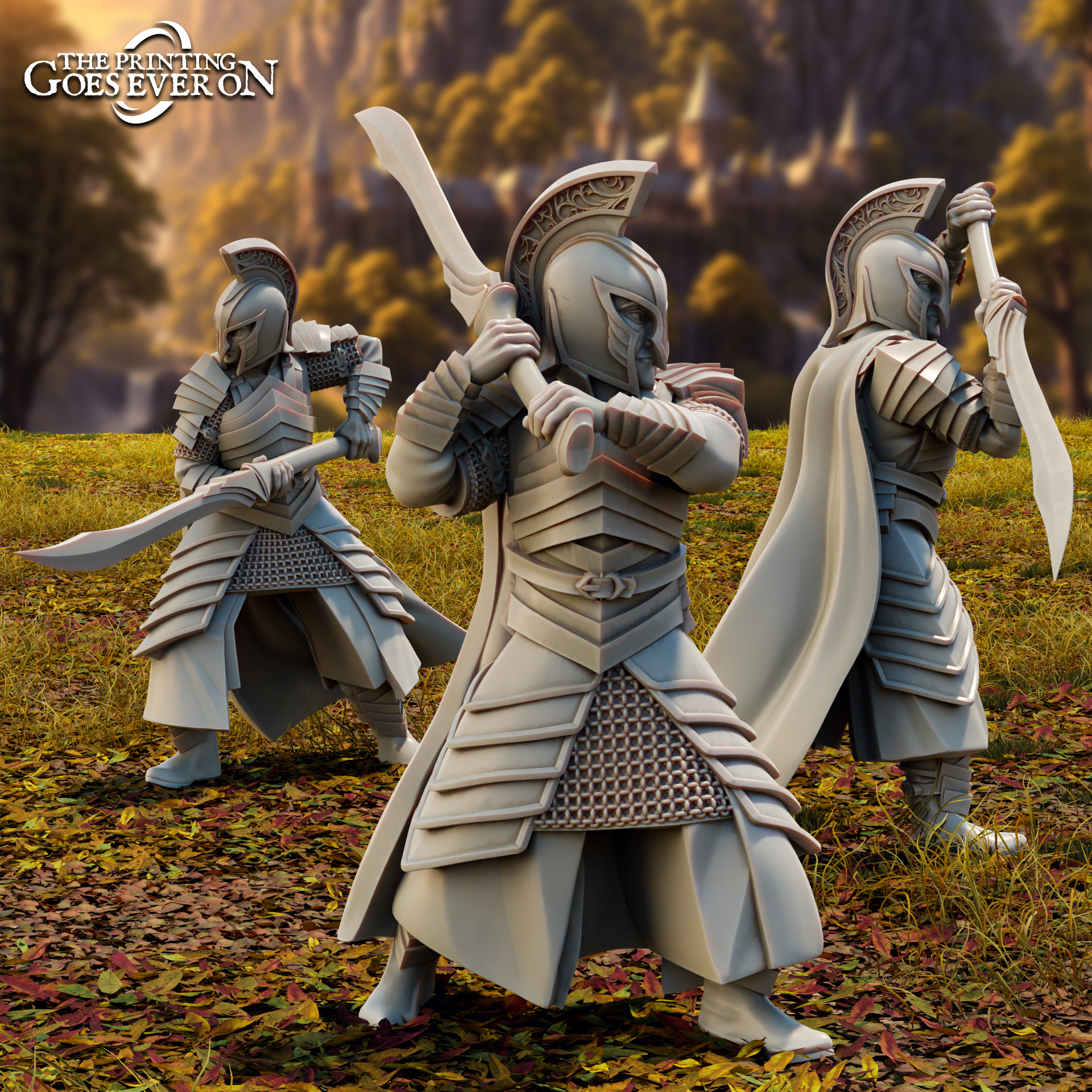 High Elf Swordsmen - Presupported